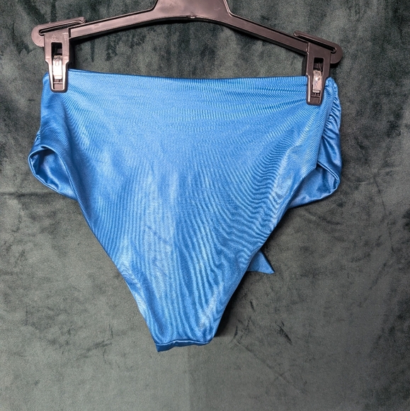 Agua Bendita Isabella Nettuno Blue Tie-Front Bikini Bottom - Picture 2 of 5